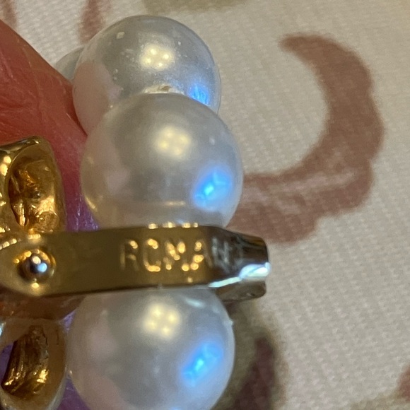 ROMAN SIGNED GLASS PEARLS WITH BEAUTIFUL PENDANT - Picture 14 of 16